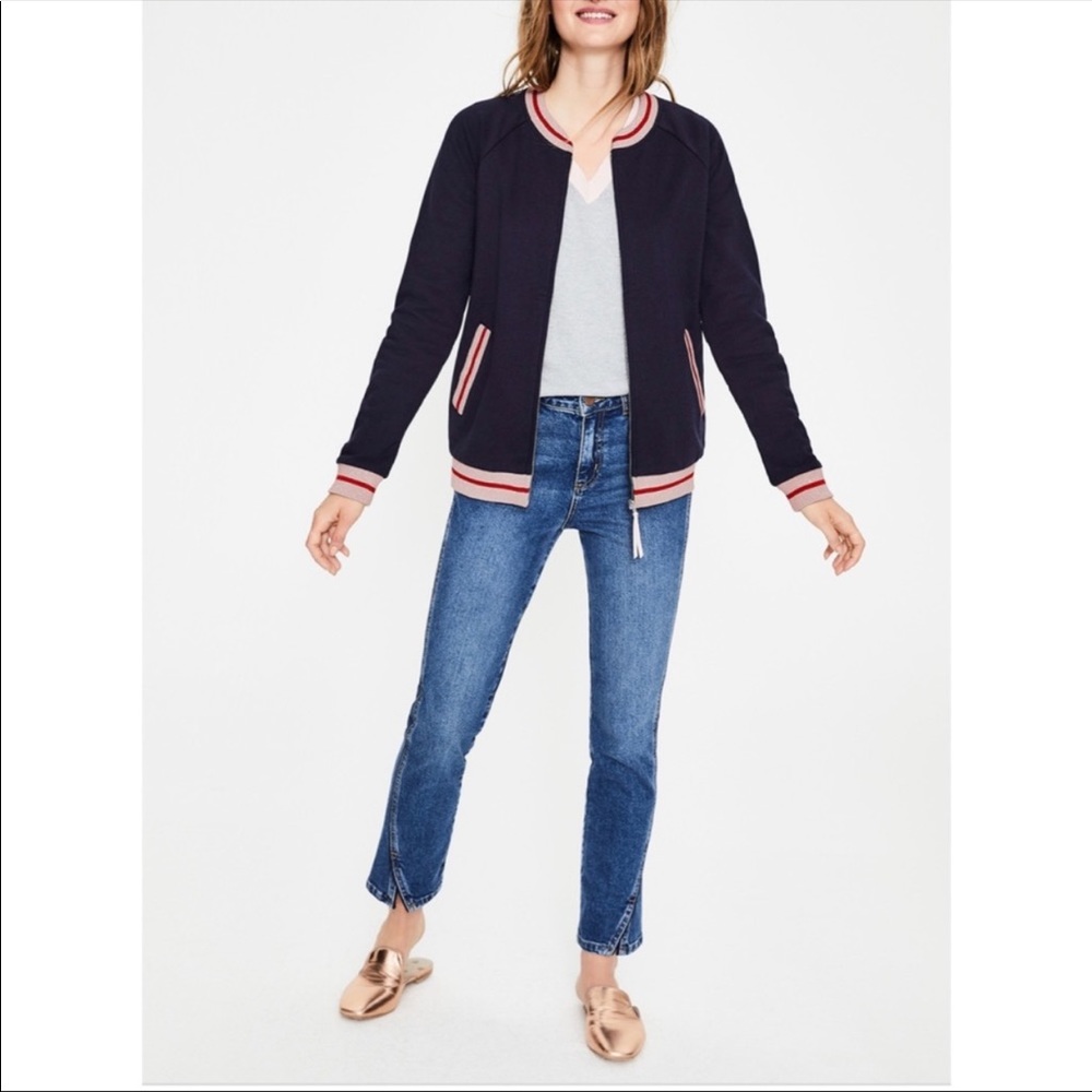 Boden varsity jacket Navy/Pink Size 2 US